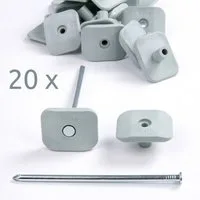 yourGEAR Zelthering your GEAR Safety Peg-20 Heringe für Zeltteppich, Vorzeltteppich, Plane