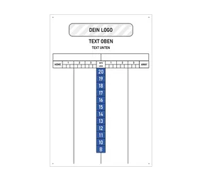 Scoreboard mit Wunschdruck 40 x 60 cm