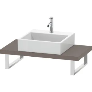 Duravit DuraStyle Konsole DS100C04343 für Aufsatzbecken, 1 Ausschnitt, Stärke 4.5 cm, basalt matt