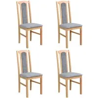 MOEBLO Stuhl BESO 07 (Polsterstühle, Holzstühle, Esszimmerstühle, Massivholz - Massiver Buchenholzstuhl mit Polstersitz, ergonomische Sitzhöhe, verschiedene Farben, 4 St), (BxHxT): 43x96x40cm