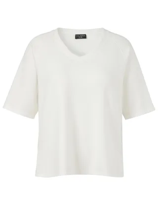 VIA APPIA DUE - Sweatshirt V-Ausschnitt 1/2 Arm ecru - Gr. - 48