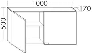 Burgbad Hängeschrank rc40 System PG2 500x800x170 Eiche Natur, OSCE080F4100 OSCE080F4100
