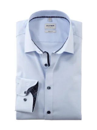 OLYMP - Body Fit: Businesshemd blau - Gr. - 38