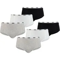 PUMA BODYWEAR Panty Mini Shorts Comfort Cotton Stretch (Set) Webgummibund, Logo