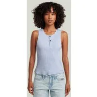 G-STAR T-Shirt Slim Henley Tank T-Shirt