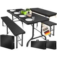 KESSER Bierzeltgarnitur, klappbar Festzeltgarnitur 3-teiliges Set mit Biertisch & 2x Bierbank