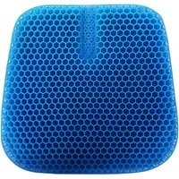 FELIXLEO Sitzkissen Gel Sitzkissen Waben Orthopädisch Atmungsaktiv 45x42x3 cm Navy