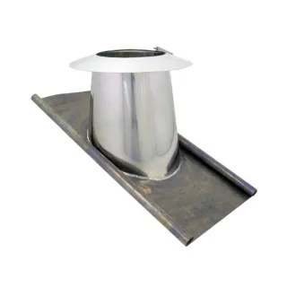 Bertrams Dw Dacheindichtung 22DE30VA350 15°-30°, Ø 350 mm, VA/Bleiflansch, mit Regenkragen