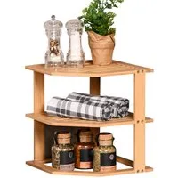 KESPER® Eckregal Küchenregal Etagenregal Küchenablage Gewürzregal