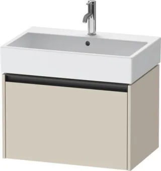 Duravit Ketho.2 Waschtischunterbau wandhängend Taupe Supermatt 684x460x440 mm - K25076083830000 K25076083830000