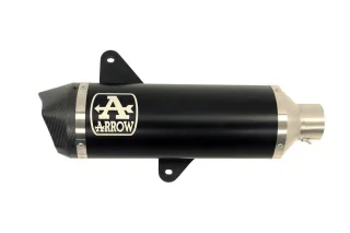Sport Auspuff Komplettanlage Arrow URBAN Alu BLACK Vespa GTV 300 /Sei Giorni Bj.2023-2024 +Kat/EURO5/ABE