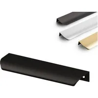 Prima-Online Möbelgriff Möbelgriff Griffleiste Aluminium Schwarz Matt 52-1200mm Küchengriff