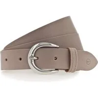 Tamaris Ledergürtel "Clara Silver" mit glänzender silberfarbener Schließe