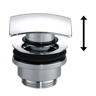 Avenarius Design-Schaftventil eckig, DN 32, mit Verschluß, Serie Univ. 9004204010