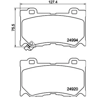 Hella Bremsbel?ge vorne Nissan 370z