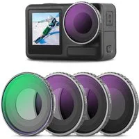 Neewer FL-A12 CPL/ND Filter Set für DJI Osmo Action 4/5 Pro, ND8-ND32 Polfilter (Mehrfach beschichtet)
