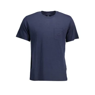 La Martina Blaues Baumwoll-Herren-T-Shirt