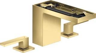Hansgrohe 3-Loch Waschtischarmatur 110 Axor MyEdition ohne Platte, polished gold optic, 47072990 47072990