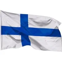 PHENO FLAGS Flagge Finnland Flagge - Finnlandfahne 90 x 150 cm, Strapazierfähige Fahne für Fahnenmast, mit 2 Ösen