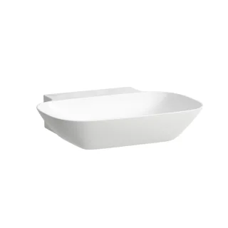 LAUFEN Aufsatz-Waschtisch Ino 450x560x145, ohne Hahnloch, ohne Überlauf, geschliffen weiss matt H8163027571121