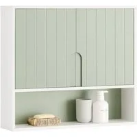 SoBuy Hängeschrank BZR140 Badschrank Wandschrank Badhängeschrank Küchenschrank Medizinschrank