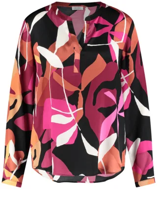 GERRY WEBER Collection - Bluse mit Muster pink/schwarz/orange - Gr. - 42
