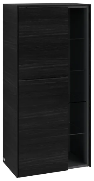 Villeroy & Boch Mittelschrank Subway 3.0 C59801 574x1200x362mm 2 Türen A:li Black Oak C59801AB