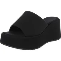 Ital-Design Moderne Plateau-Sandalen für Damen, vielseitig und komfortabel Plateausandaletten (91512087) Keilabsatz/Wedge Keilsandaletten in Schwarz