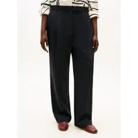 Tommy Hilfiger Curve Stoffhose CRV TIMELESS WOOL STR PLEAT PANT in großen Größen, mit Wolle