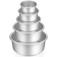 LuxusKollektion Springform Kuchenform Rund Backformen Set aus Eloxiertem Aluminium