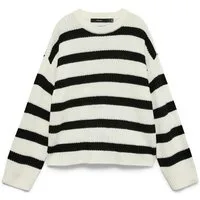 Vero Moda Strickpullover VMLEA LS O-NECK PULLOVER NOOS Kunstfaser