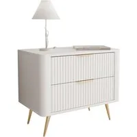 Lookway Nachttisch SCARLETT 2S mit Schubladen (1x Nachttisch), Breite: 63 cm