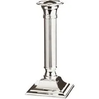 EDZARD Kerzenhalter Lincoln, Silber-Optik, kanneliert, edel versilbert, anlaufgeschützt, H 19 cm