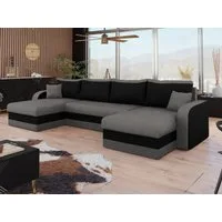MIRJAN24 Wohnlandschaft Kris U, mit Schlaffunktion und drei Bettkasten, U-Form mit Kissen-Set, L: 304 cm