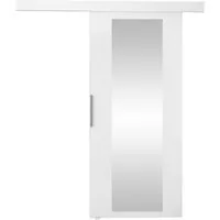MIRJAN24 Schiebetür Rubi 70 IV (Universell - Links / Rechts), Solide Aluminiumgriffe, Selbstschließsystem, Frontspiegel