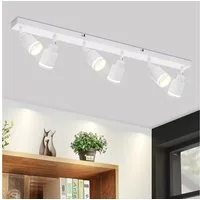 Nettlife Deckenstrahler Schwarz GU10 Schwenkbar Modern Innen Metall Deckenspots Deckenleuchte, Schwenkbar, ohne Leuchtmittel, Deckenspots für Flur Wohnzimmer Küche Schlafzimmer