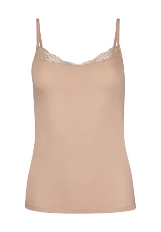 SKINY - Skiny Damen Spaghettishirt Classicotton beige - Gr. - 38