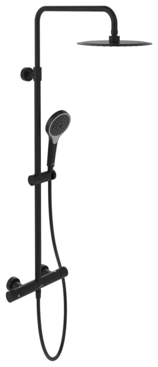 Villeroy & Boch Duschsystem m drei Funktionen Verve Showers 287x1093x472mm wandm Matt Black TVS109005000K5