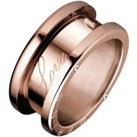 Bering Fingerring Bering Damen-Edelstahlring Edelstahl Zirkonia, Zirkonia