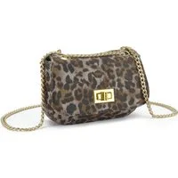 Vivance Umhängetasche, Minibag, Handtasche, Henkeltasche, Crossbody Bag, Leo-Optik VEGAN