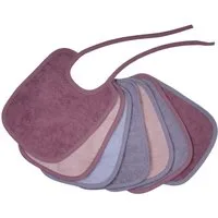 Wörner Lätzchen Bindelätzchen 7er Pack 20x25 cm, (7-St), großes Set, maschinenwaschbar, trocknergeeignet