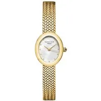 ROSEFIELD Quarzuhr MWGMG-M02, Damenuhr Mini Oval Mesh Goldfarben
