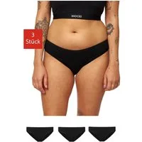 SNOCKS Slip Unterwäsche Damen Unterhosen (3-St) aus Bio-Baumwolle, passt wie eine zweite Haut