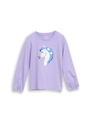 tom tailor kids - Langarmshirt mit Wendepailletten sweet purple - Gr. - 98
