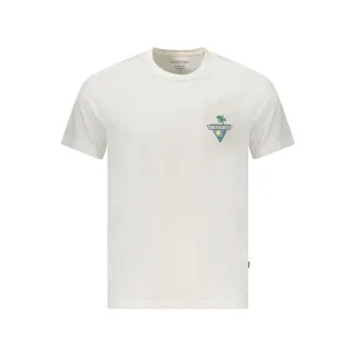 Guess Jeans Bianco Herren-T-Shirt aus Bio-Baumwolle