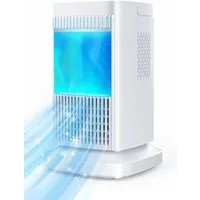 FELIXLEO Akku-Standventilator Mini Klimaanlage Tragbar 4 in 1 Halbleiter Luftkühler Ohne Wasser
