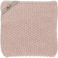 Ib Laursen Geschirrtuch Ib Laursen - 2 Stück Topflappen Mynte Strick Baumwolle Rose Shadow