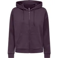 ONLY Play Kapuzensweatshirt ONPLOUNGE LIFE HOOD FZ LS SWT NOOS aus Polyester, Viskose und Elasthan, Regular Fit, mit Reißverschluss