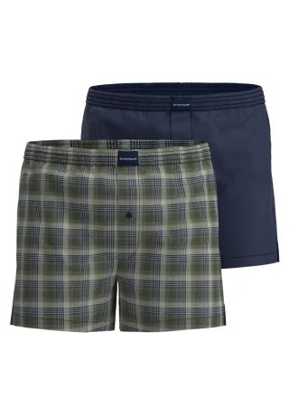 TOM TAILOR BODYWEAR - Wäsche Männlich grün-dunkel-karo - Gr. - 8