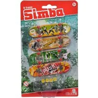 SIMBA Fingerskateboard Simba Spielzeug Spielwelt Finger Skateboard 4er Set 103306084